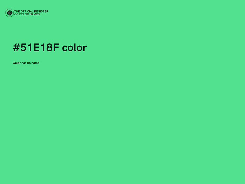 #51E18F color image