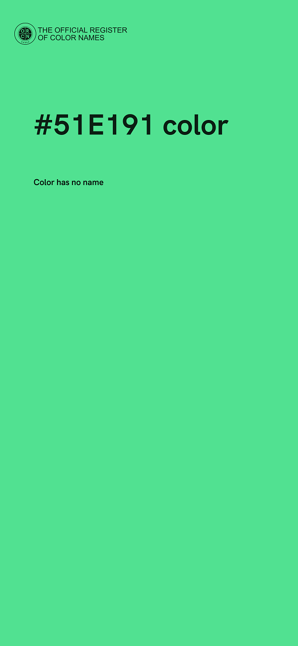 #51E191 color image