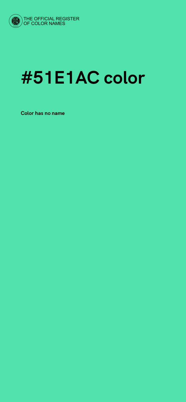 #51E1AC color image