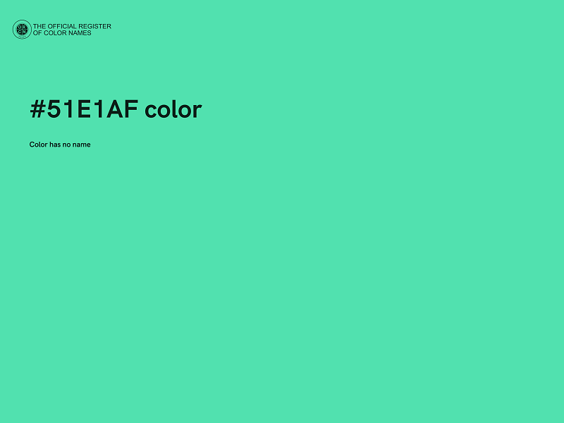 #51E1AF color image