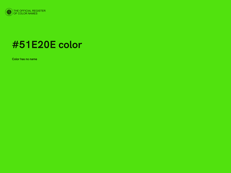 #51E20E color image