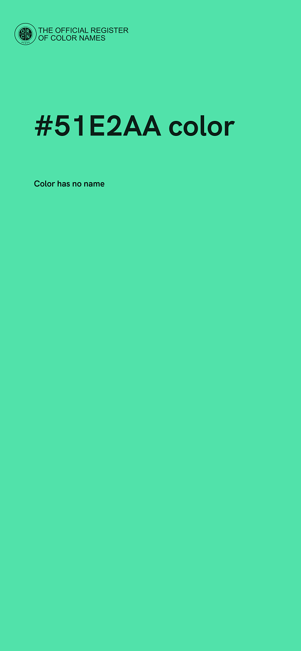 #51E2AA color image
