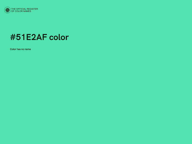 #51E2AF color image