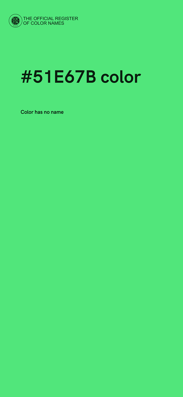 #51E67B color image