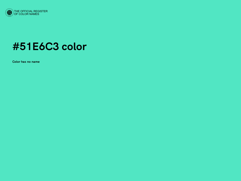 #51E6C3 color image