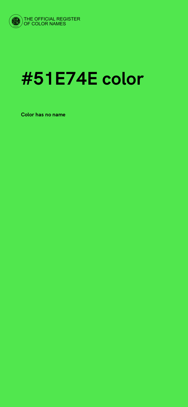 #51E74E color image