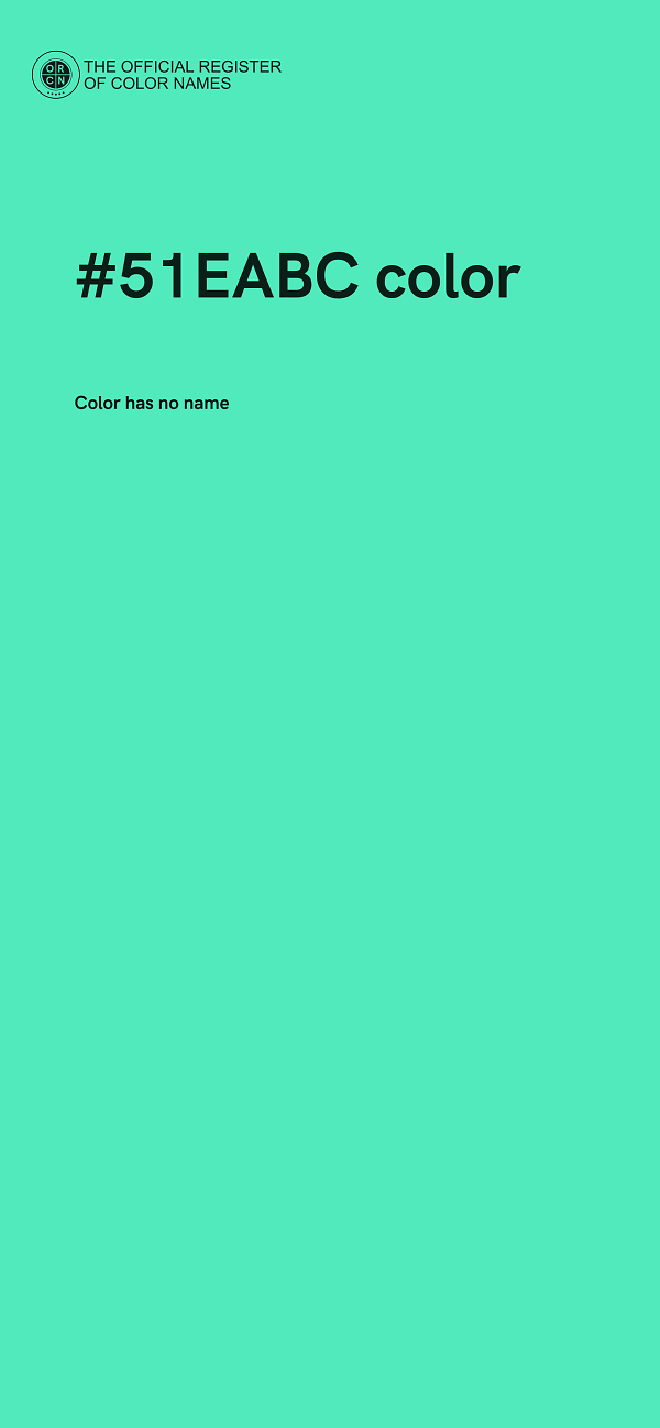 #51EABC color image