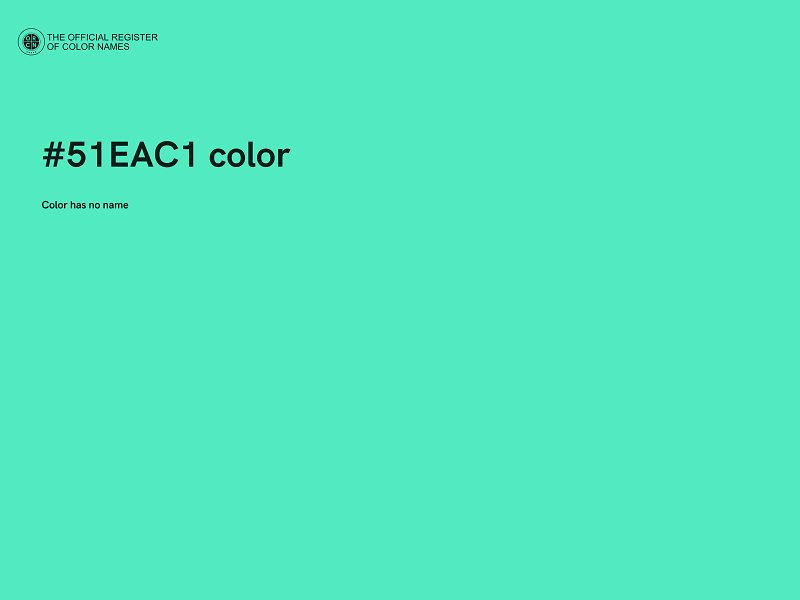 #51EAC1 color image