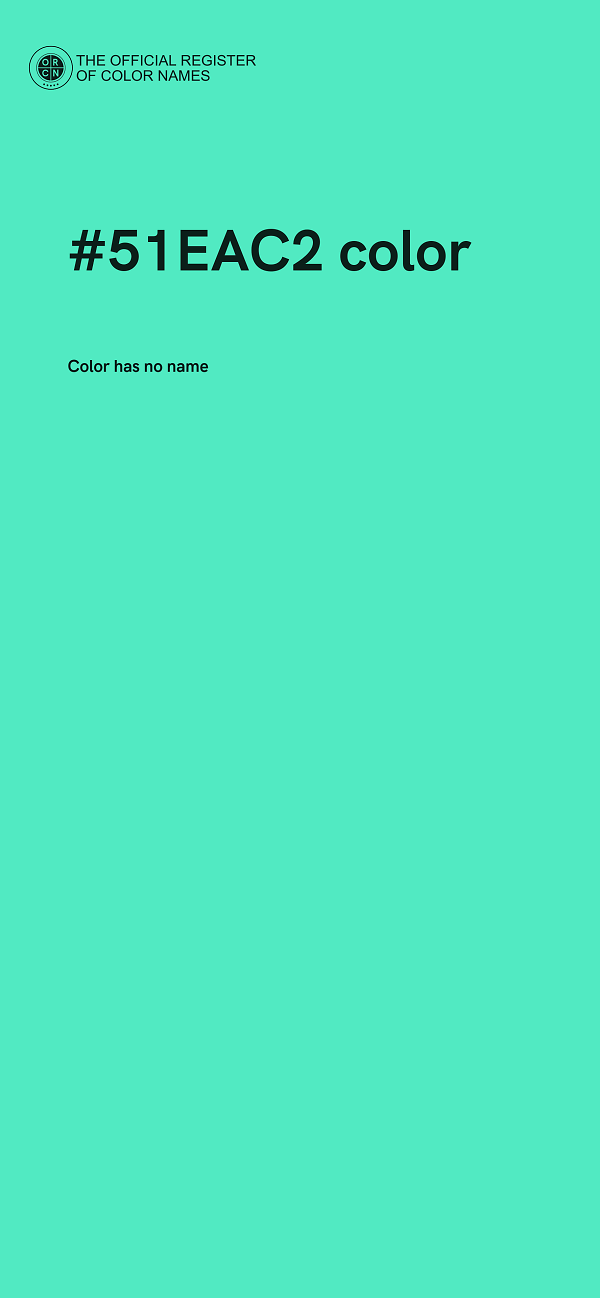 #51EAC2 color image