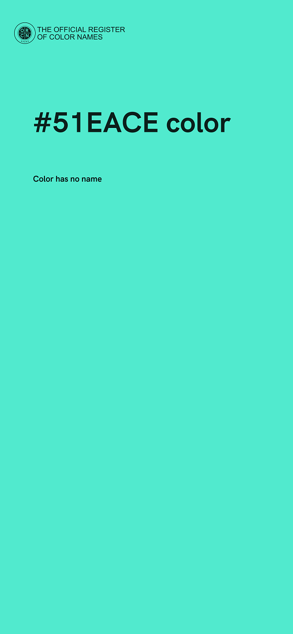 #51EACE color image