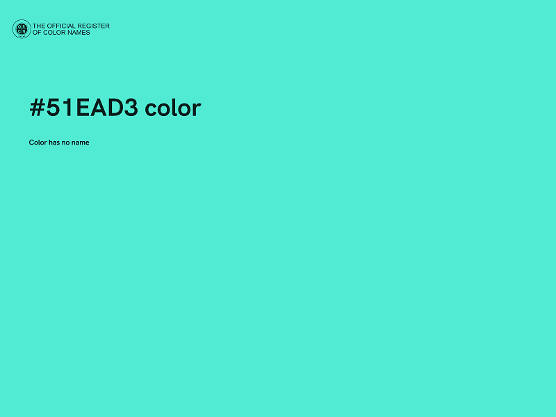 #51EAD3 color image