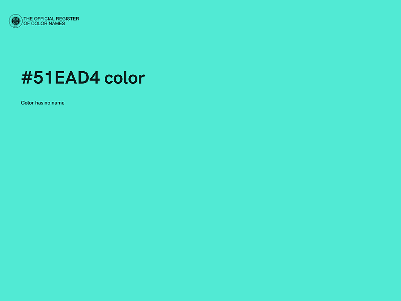 #51EAD4 color image