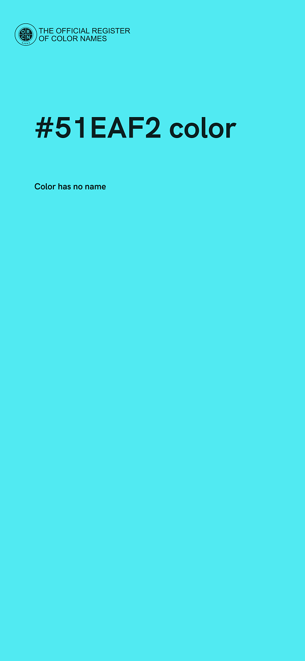 #51EAF2 color image
