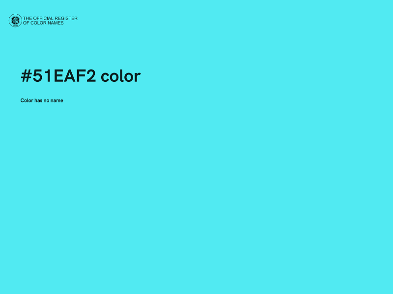 #51EAF2 color image