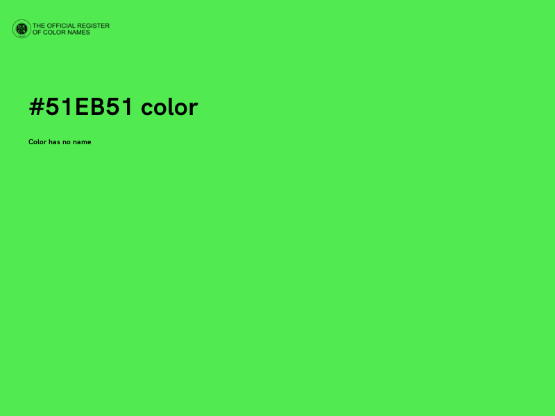 #51EB51 color image