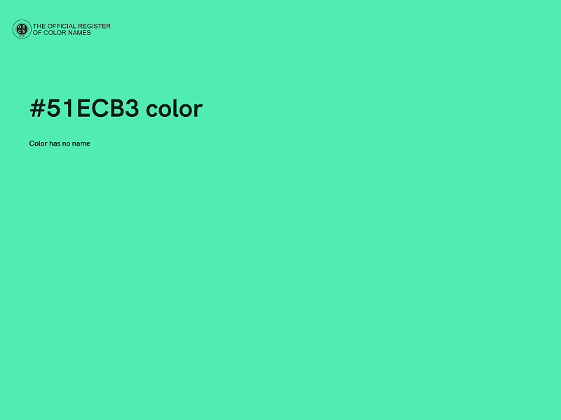 #51ECB3 color image