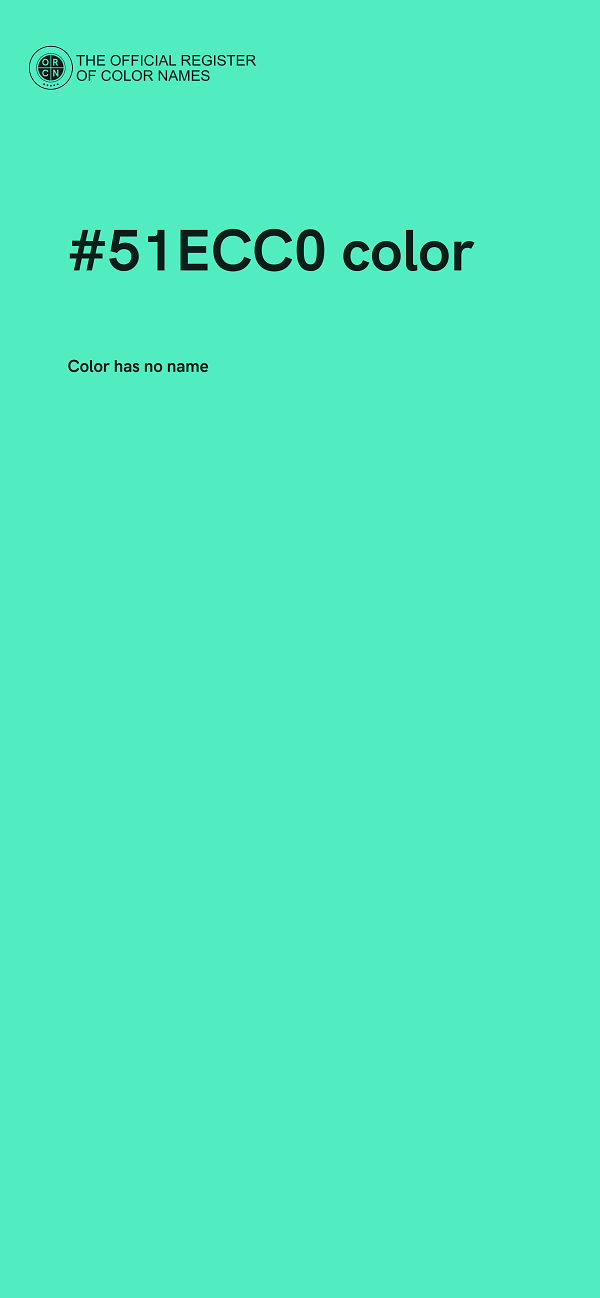 #51ECC0 color image