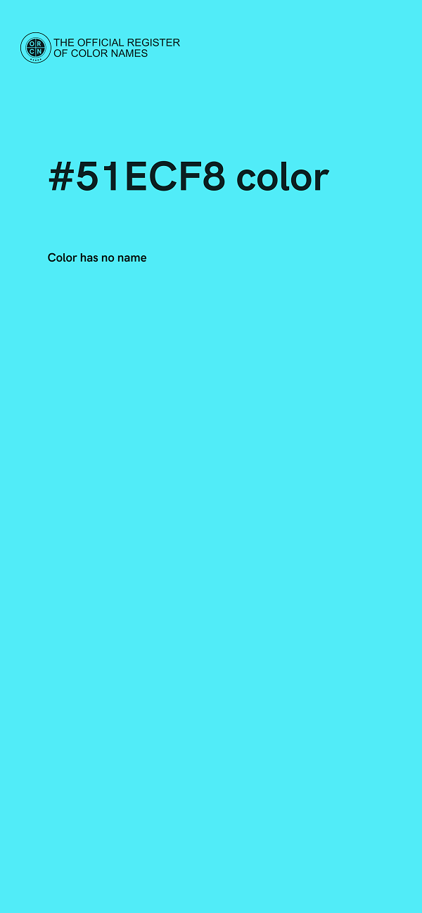 #51ECF8 color image