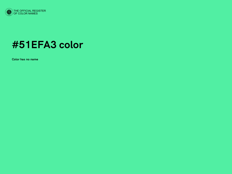 #51EFA3 color image