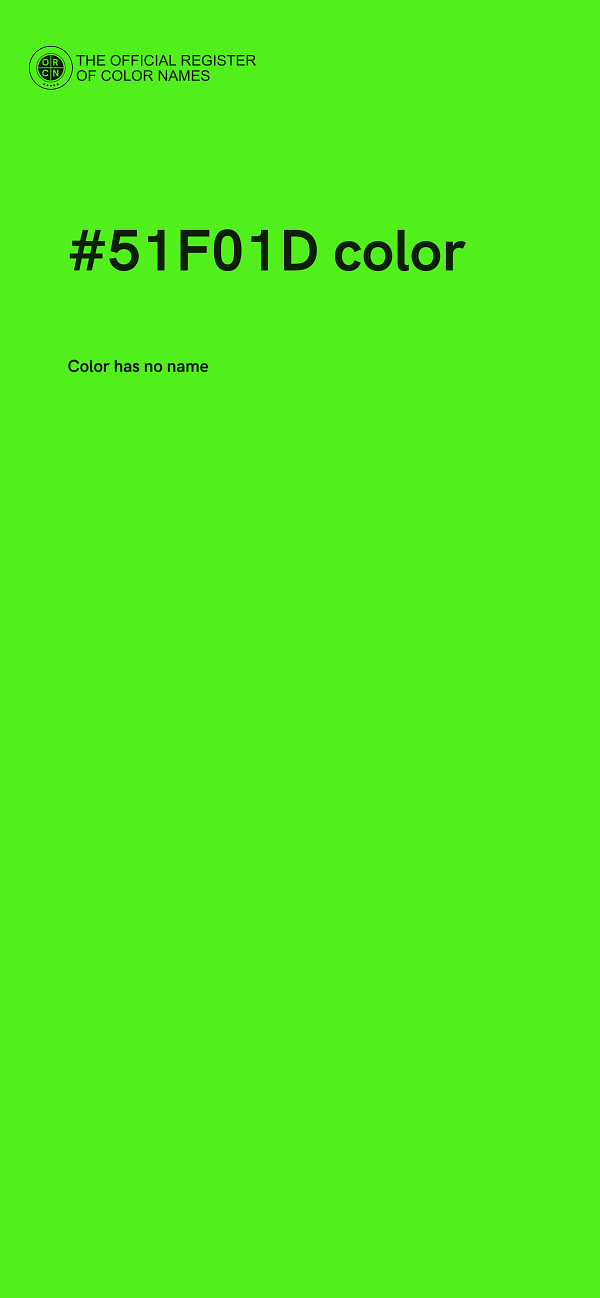 #51F01D color image