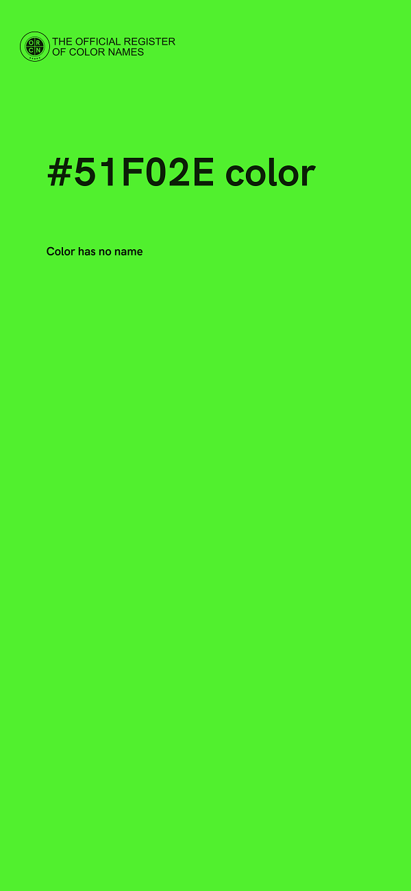 #51F02E color image