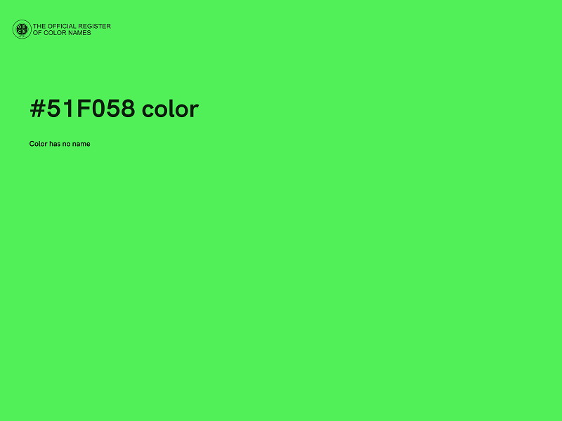 #51F058 color image