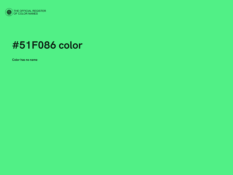 #51F086 color image