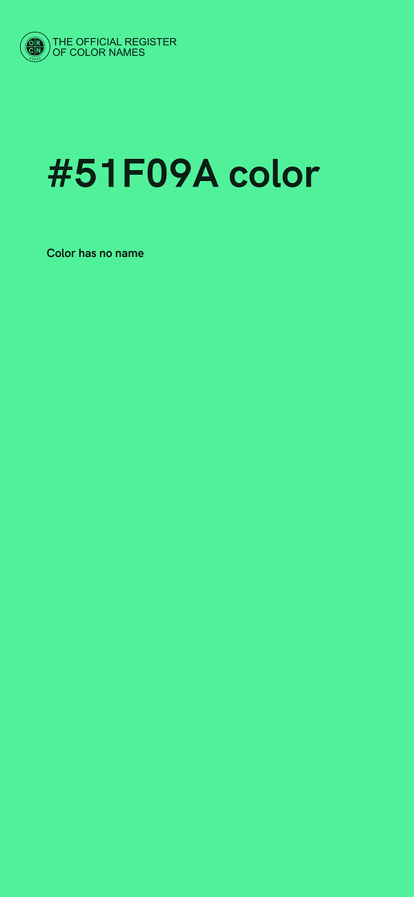 #51F09A color image