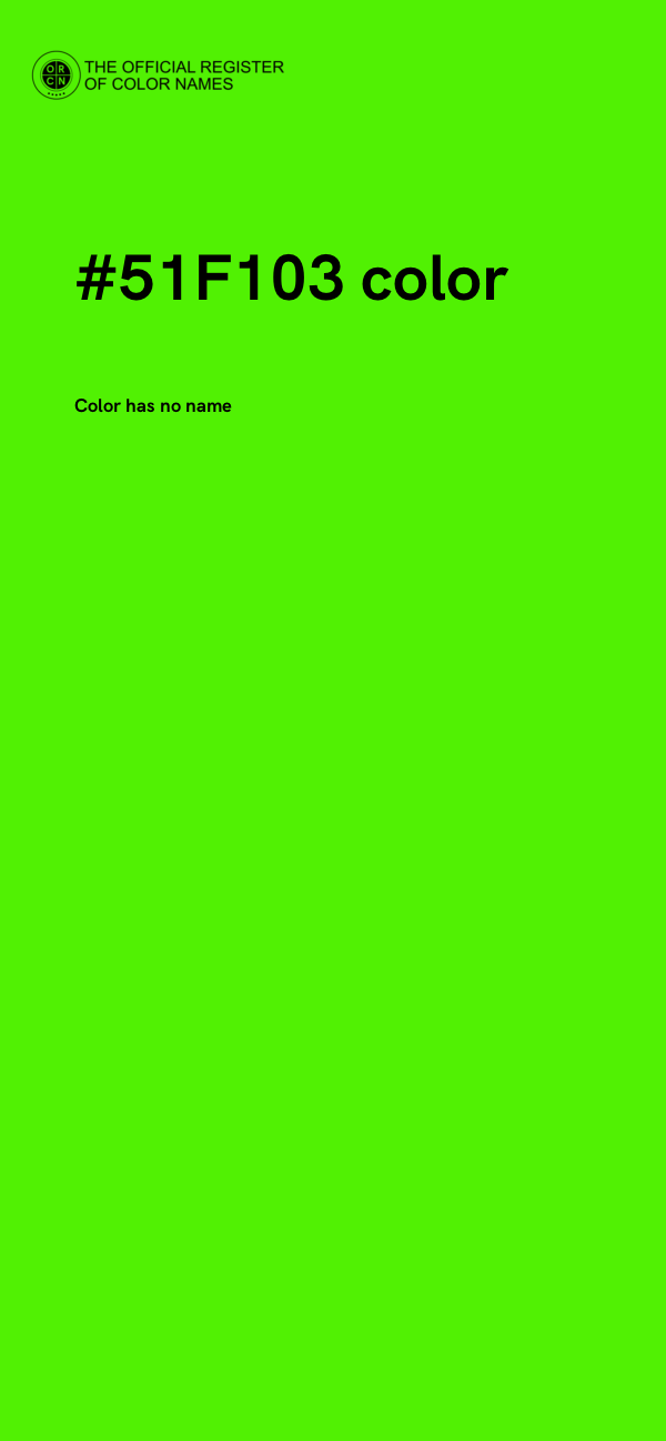 #51F103 color image