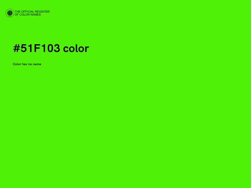 #51F103 color image