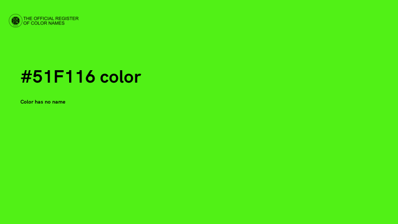 #51F116 color image