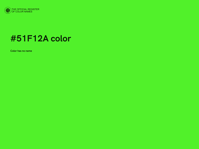 #51F12A color image