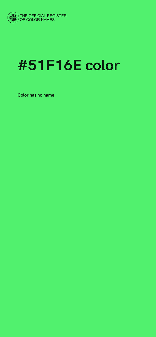 #51F16E color image