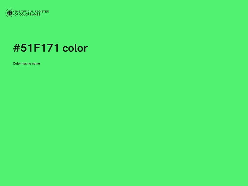 #51F171 color image