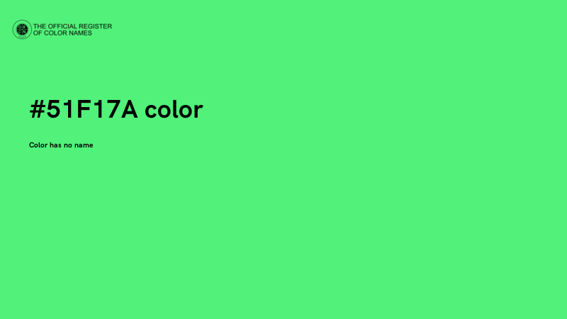 #51F17A color image
