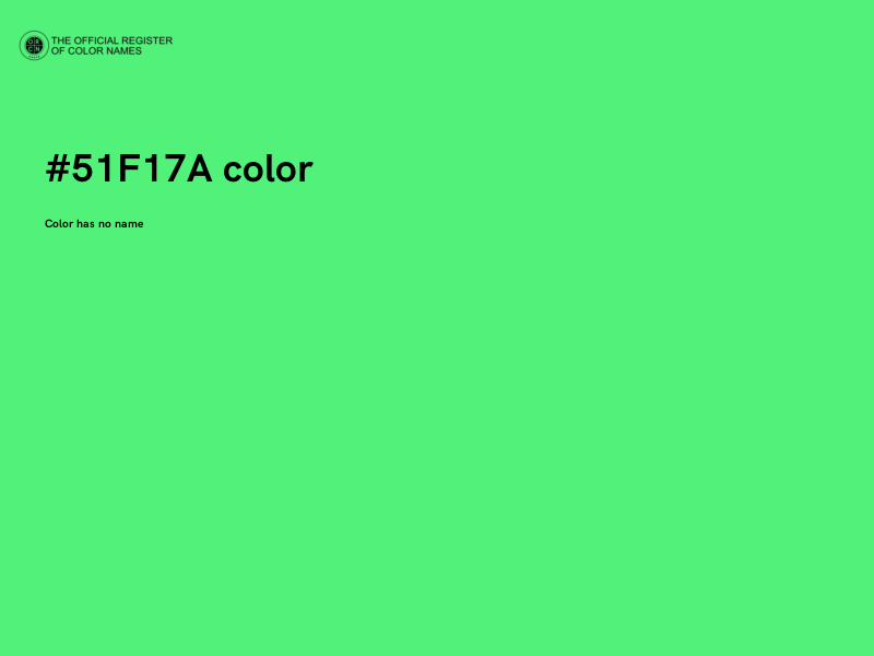 #51F17A color image