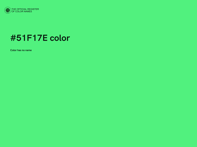 #51F17E color image