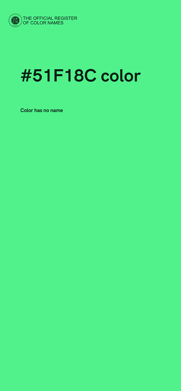 #51F18C color image