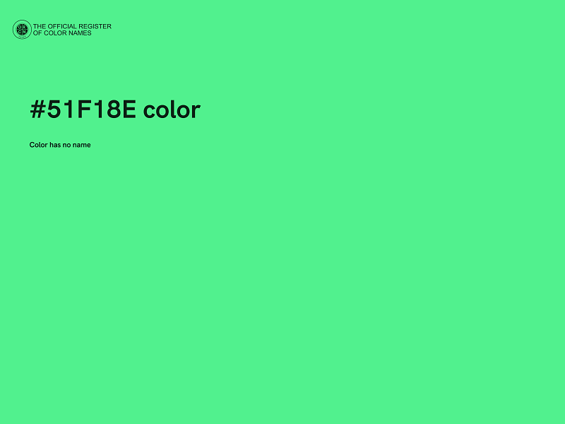 #51F18E color image