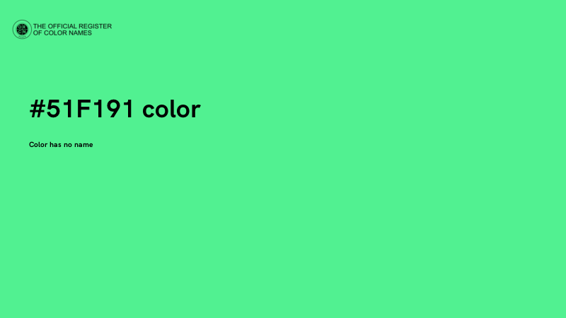 #51F191 color image
