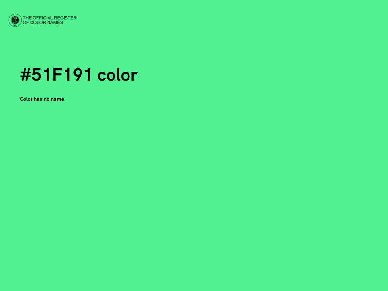 #51F191 color image