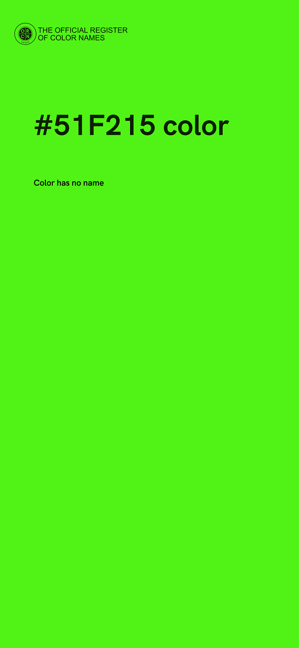 #51F215 color image