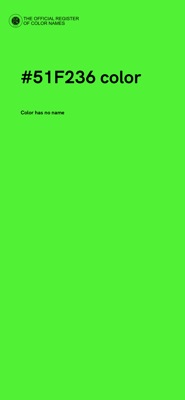 #51F236 color image