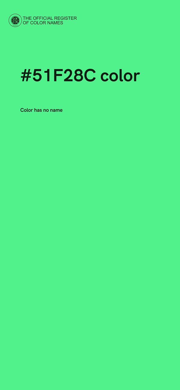 #51F28C color image
