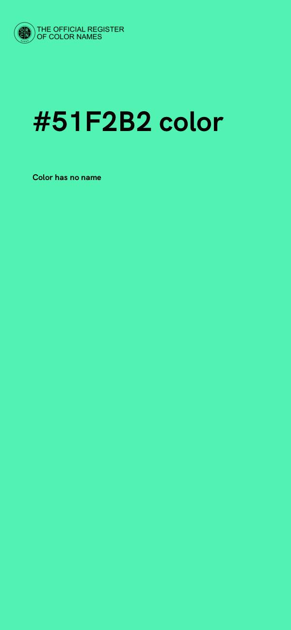 #51F2B2 color image