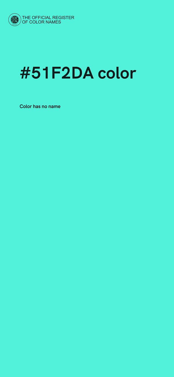 #51F2DA color image