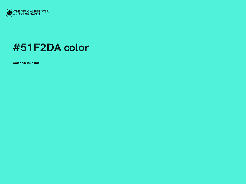 #51F2DA color image