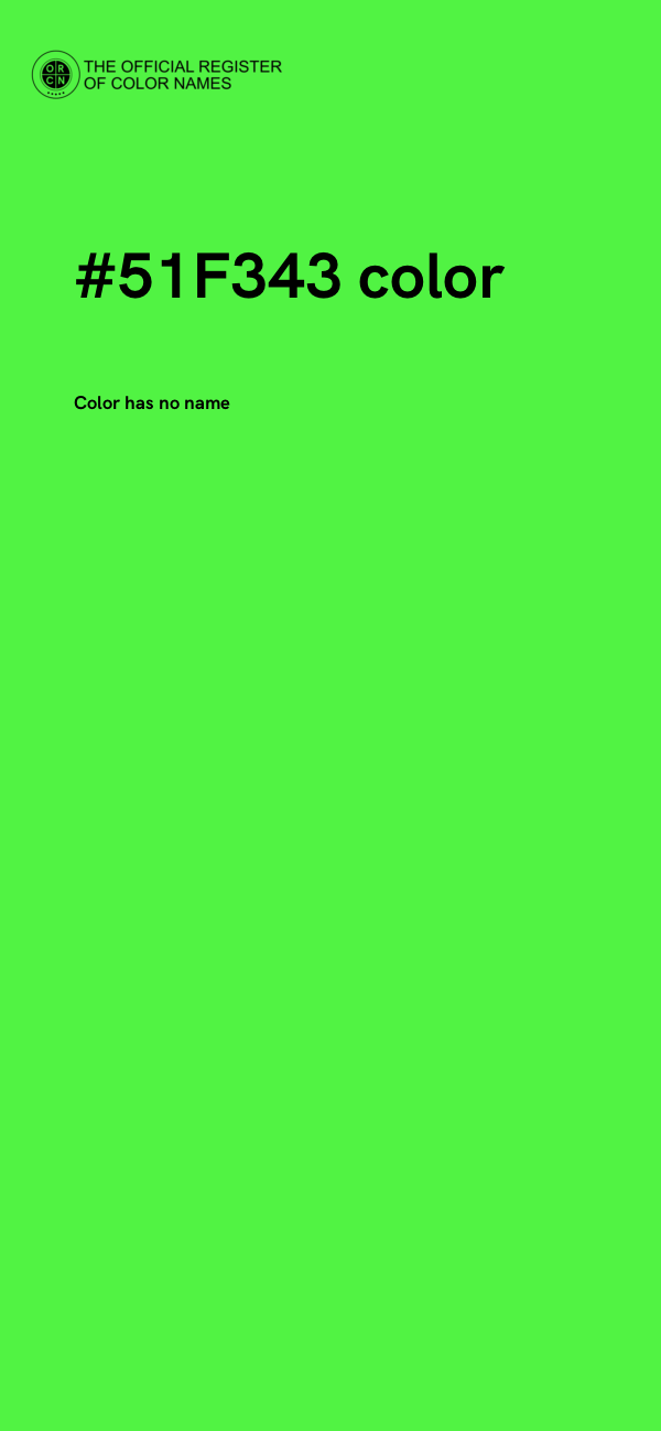 #51F343 color image