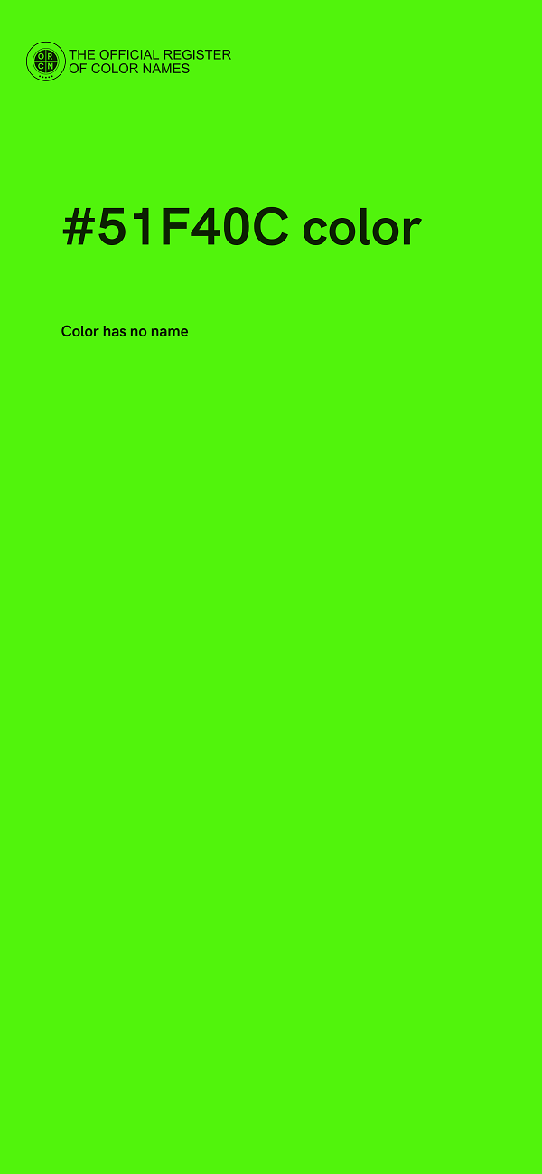 #51F40C color image