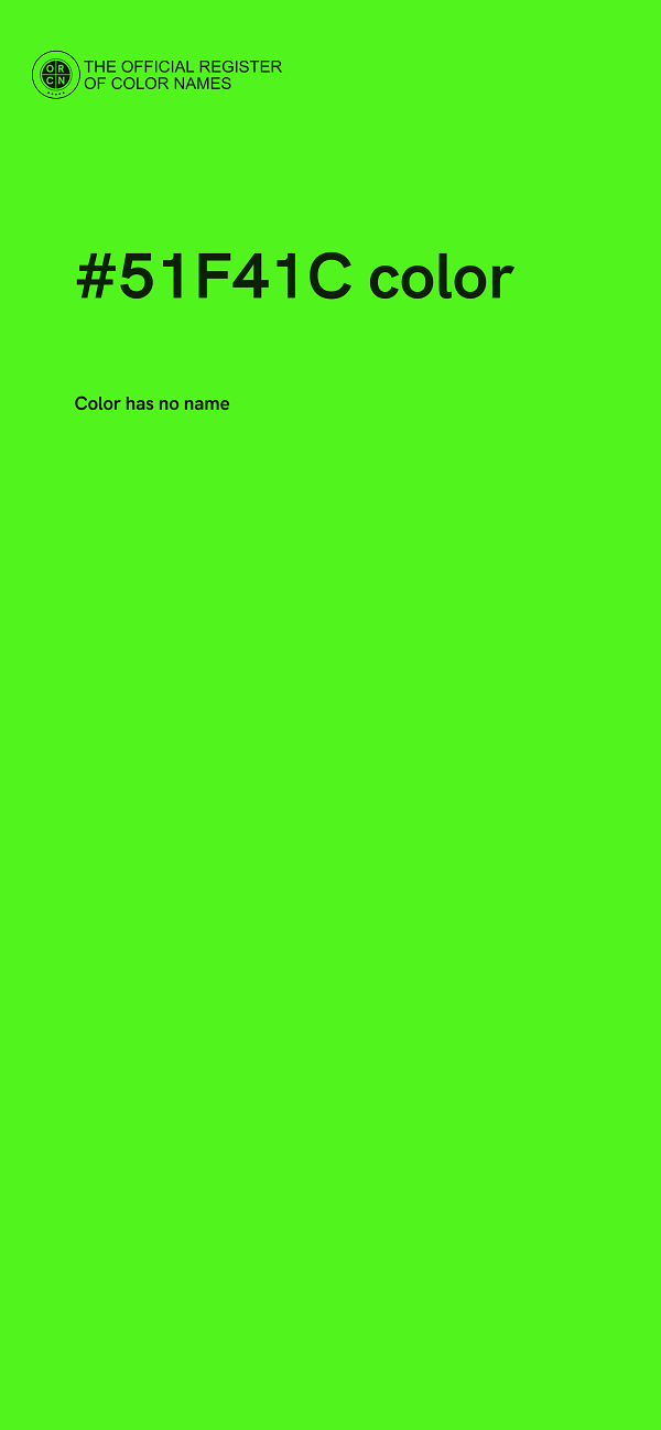 #51F41C color image